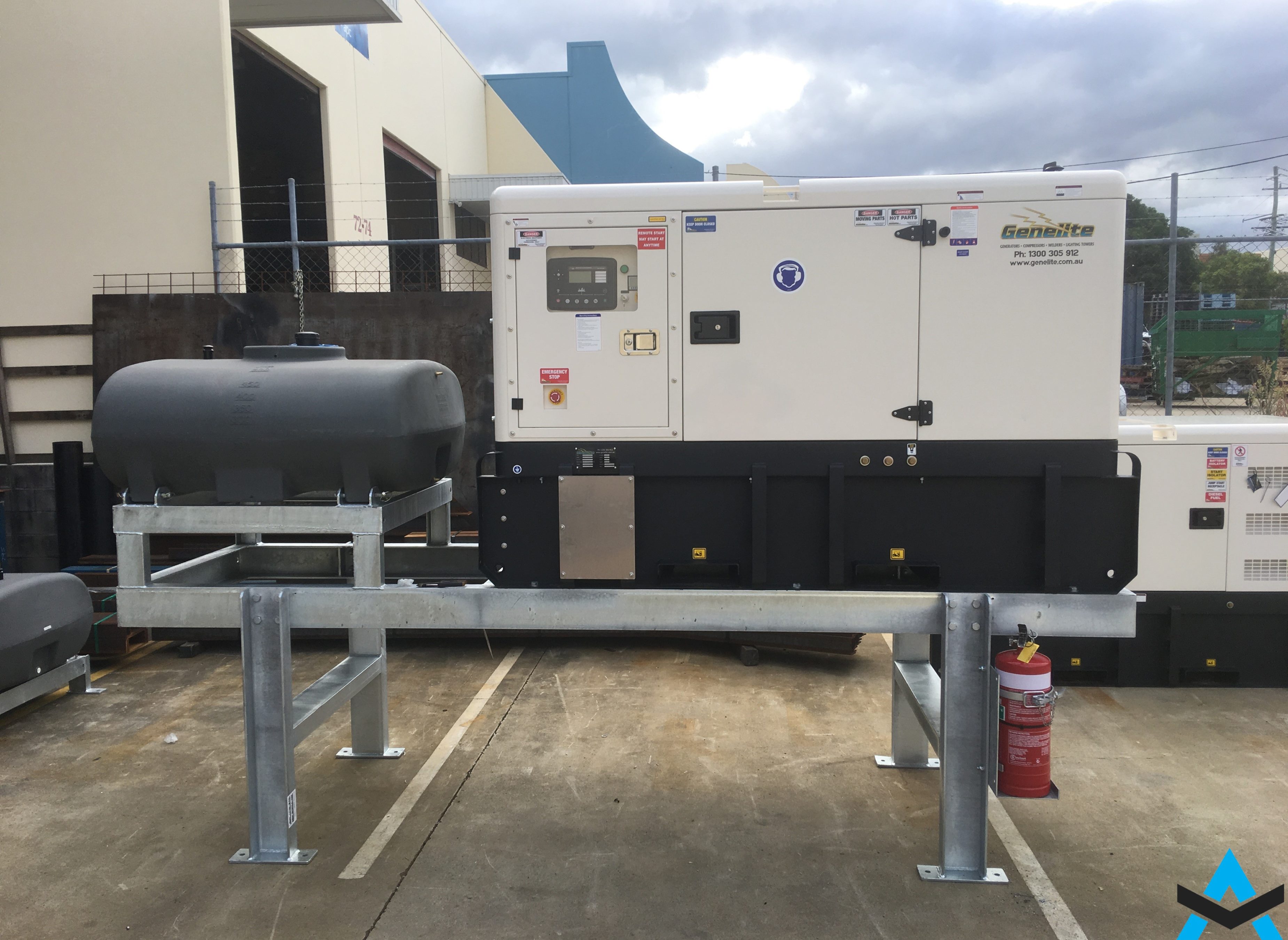 Galvanised Generator Stand All Trays and Fabrication